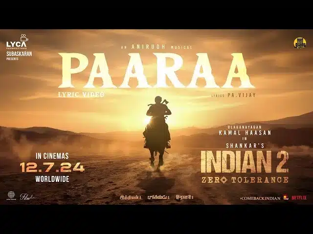 Paaraa song lyrics Indian 2