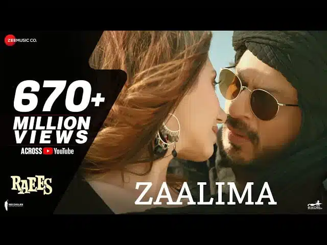 zaalima song lyrics- raees