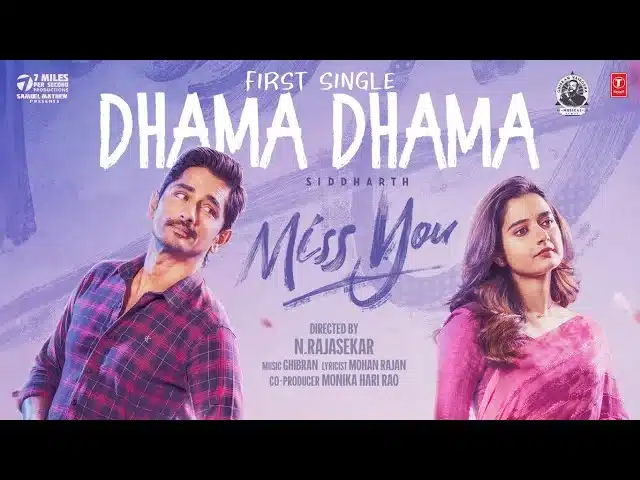 dhama dhama song lyrics miss you