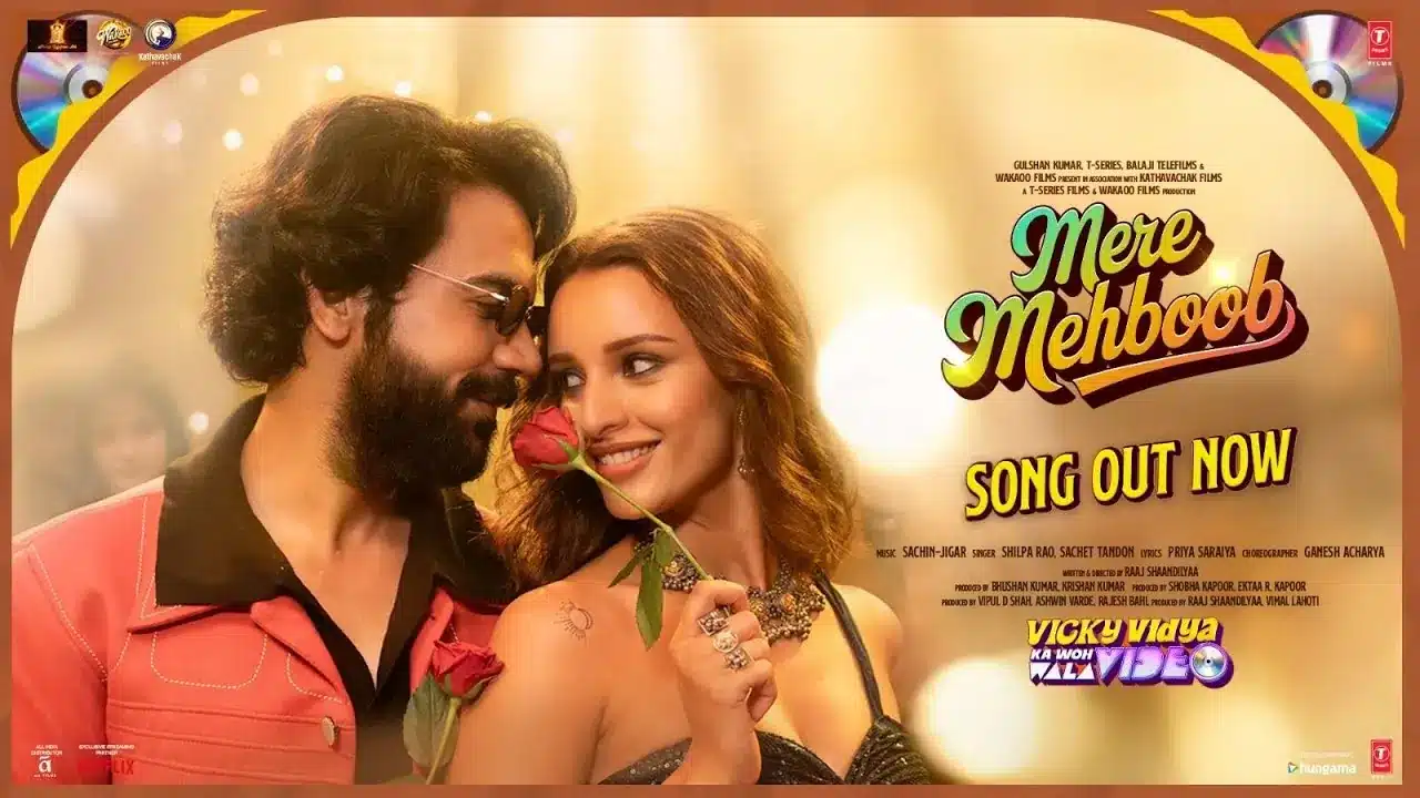 Mere Mehboob Song Lyrics - Vicky Vidya Ka Woh Wala Video