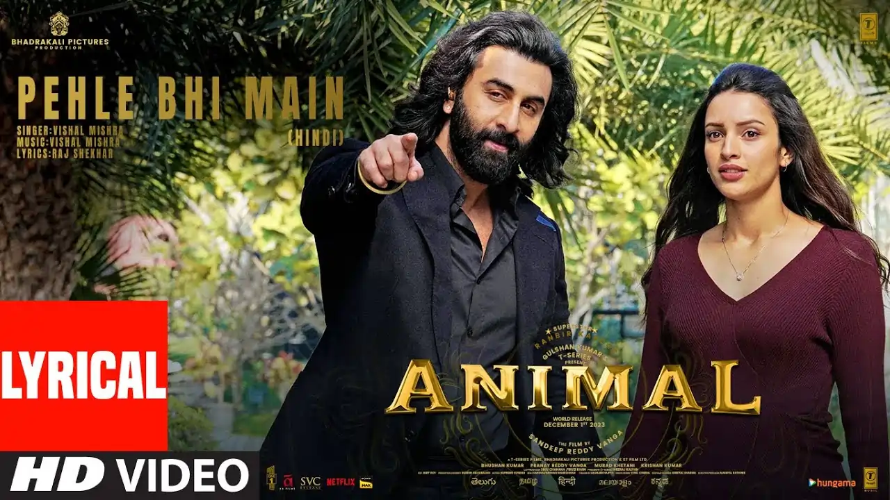 Pehle Bhi Main Song Lyrics - Animal