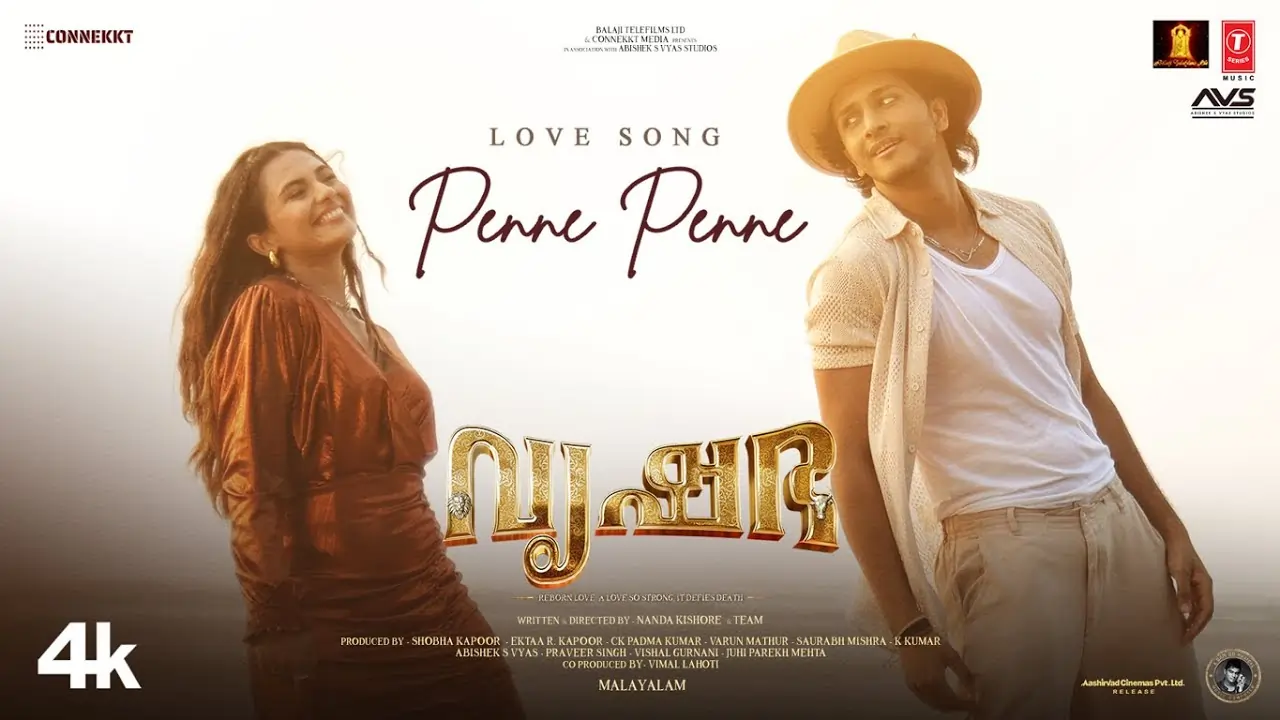 Penne Penne Song Lyrics - Vrusshabha